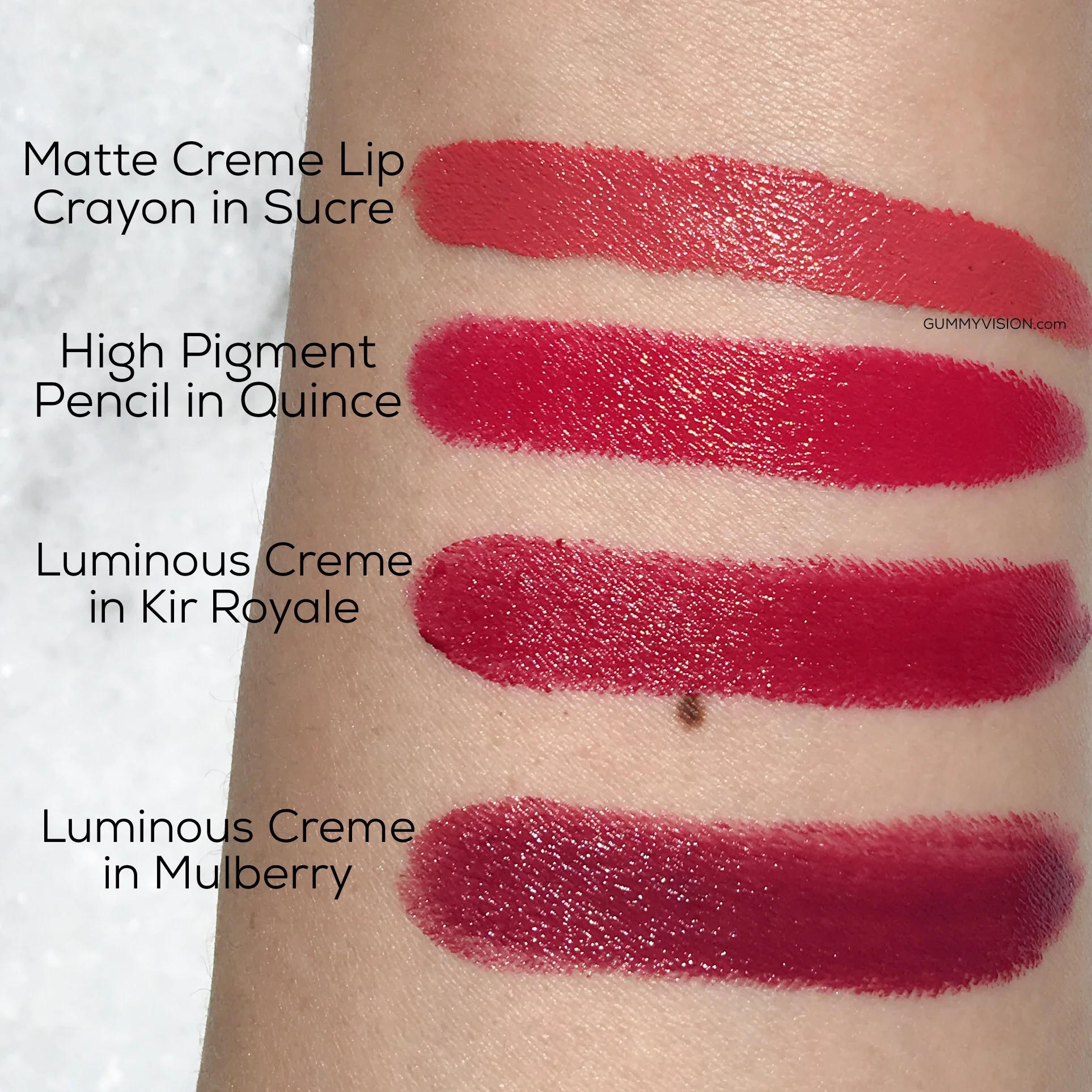 Bite Beauty Swatches&nbsp;