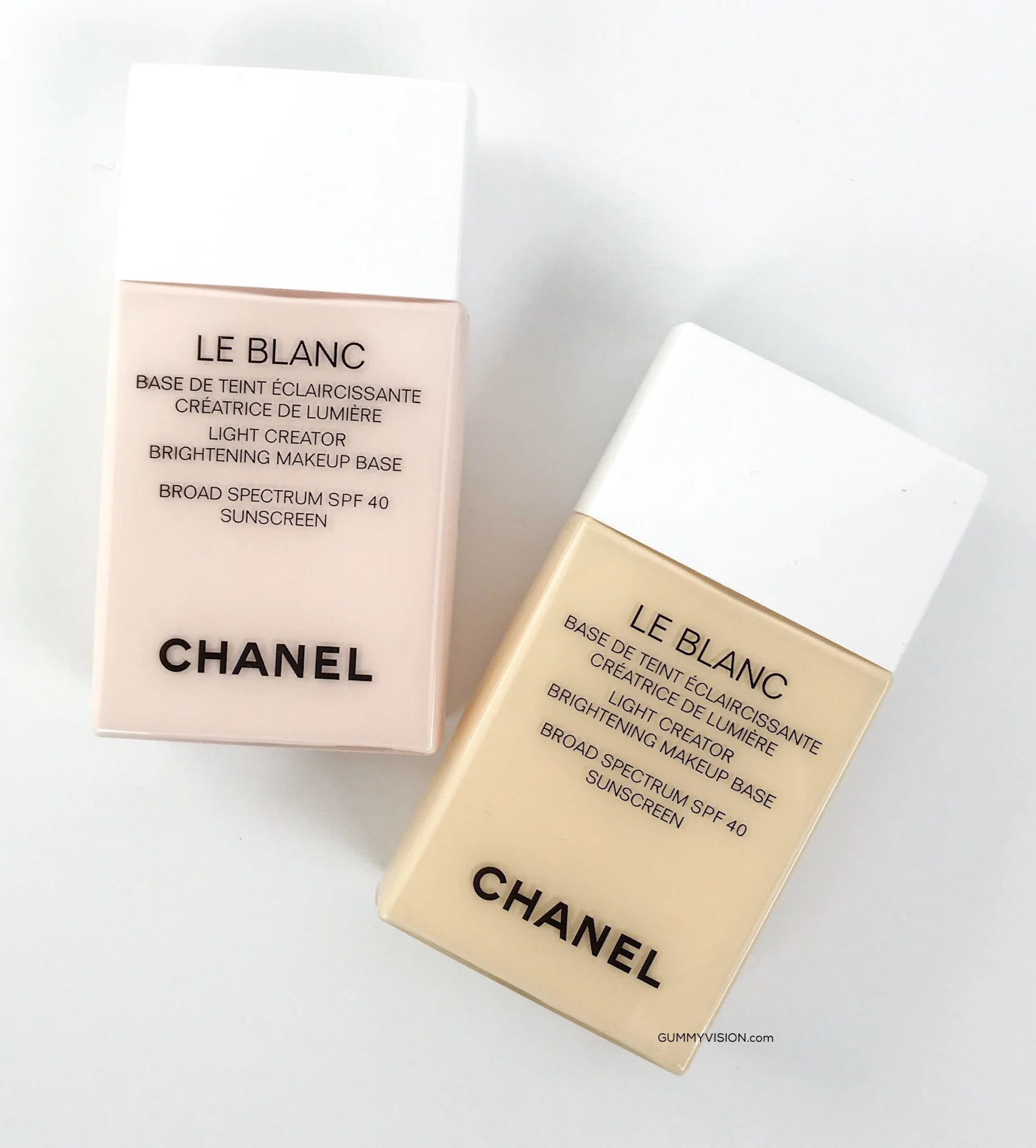 Chanel Le Blanc Light Creator Brightening Makeup Base in Rosee and Mimosa&nbsp;