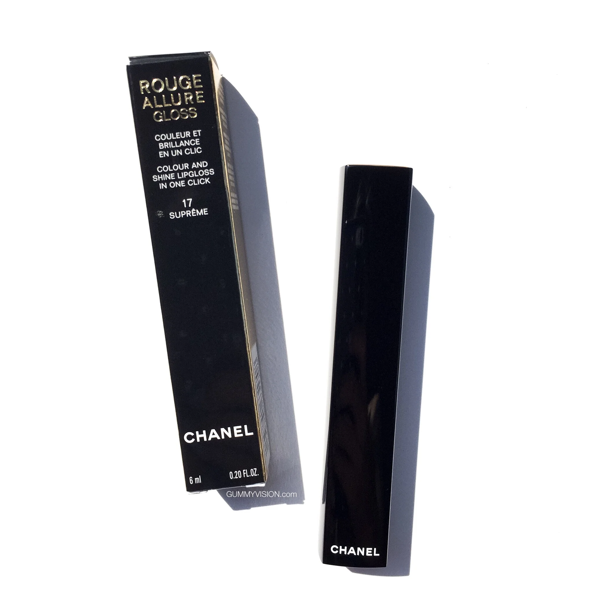 Chanel Rouge Allure Colour &amp; Shine Lip Gloss in 17 Supreme - gummyvision.com