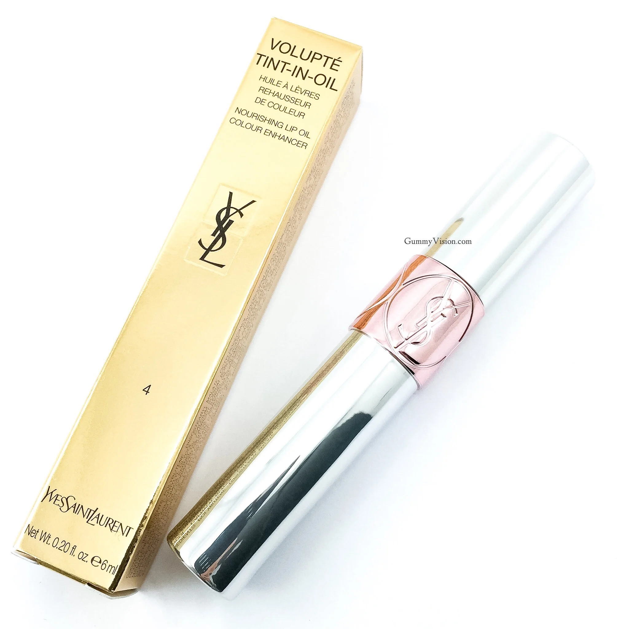 YSL Volupte Tint-In-Oil in 4 I Rose You - www.gummyvision.com
