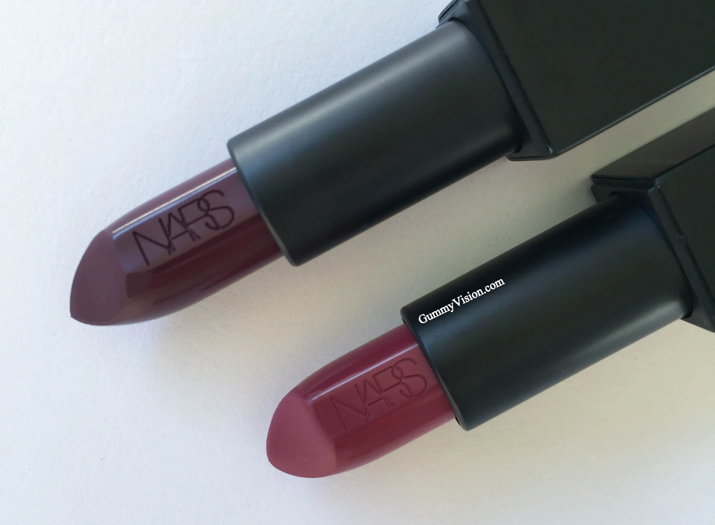 NARS Audacious Lipstick in Liv (top) &amp; Vivien (bottom)