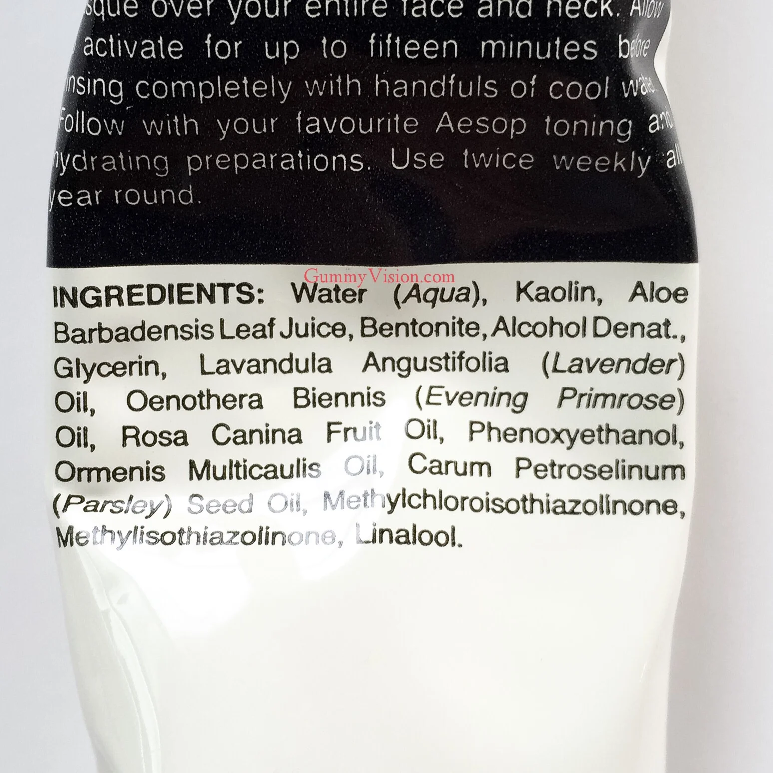 Aesop Parsley Seed Cleansing Masque ingredients&nbsp;- gummyvision.com