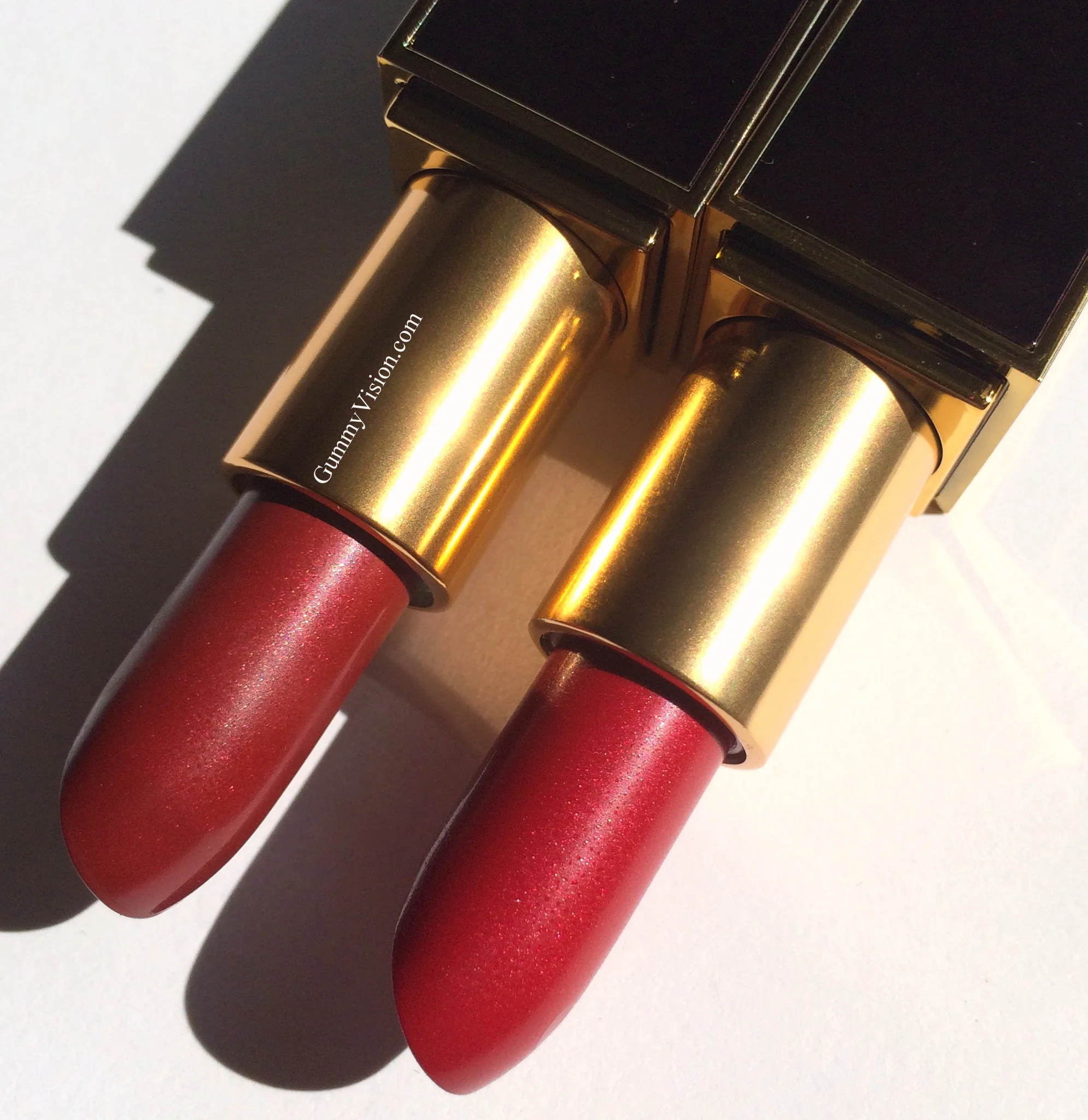 Tom Ford Lip Color in Reckless (L) &amp; Slander (R)