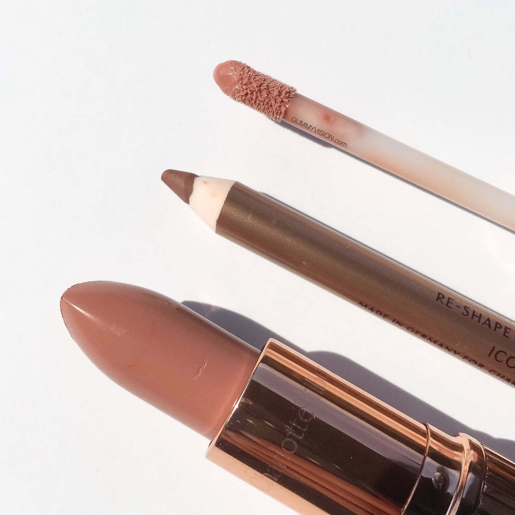 Charlotte Tilbury 'The Perfect Nude Kiss' Set, exclusive to Nordstrom, but can be purchased individually. The set includes full sizes of the following: K.I.S.S.I.N.G. Lipstick in Penelope Pink, Lip Cheat in Iconic Nude, Lip Lustre in Seduction - gum…