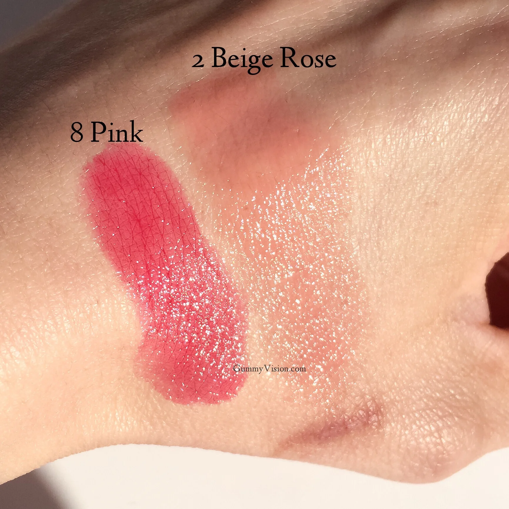 Swatched: Sisley Phyto Lip Gloss in 2 Beige Rose &amp; 8 Pink - gummyvision.com